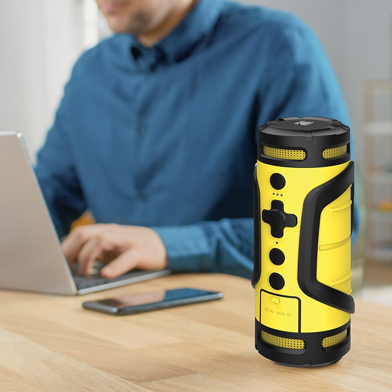 Портативная водонепроницаемая Bluetooth-колонка, желтая — Kodak PWS-2225Y