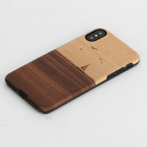 Smartphone cover for iPhone X/XS, natural wood, MAN&amp;WOOD