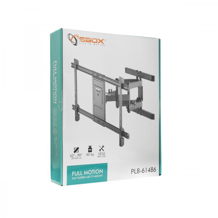 Full Motion TV Mount Sbox PLB-61486 43"-90"