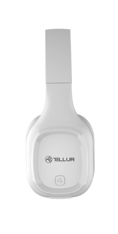 Беспроводные Bluetooth-наушники с микрофоном Tellur Pulse White