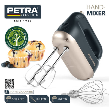 Ручной миксер Petra PT5512BGRYVDE сине-серый/золотой