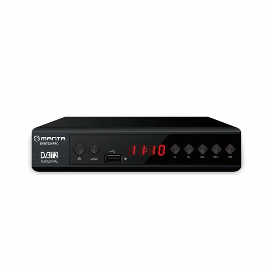 Dekoders Manta DVBT024PRO DVBT-T2 ar HDMI un USB atbalstu
