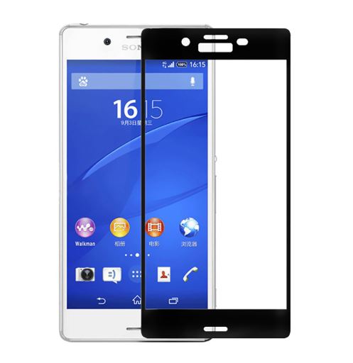 Tempered glass screen protector for Xperia XA1 Ultra, black - Tellur