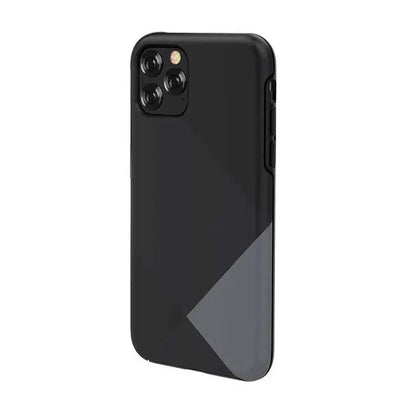 iPhone 11 Pro Max gray protective cover with geometric pattern from Devia