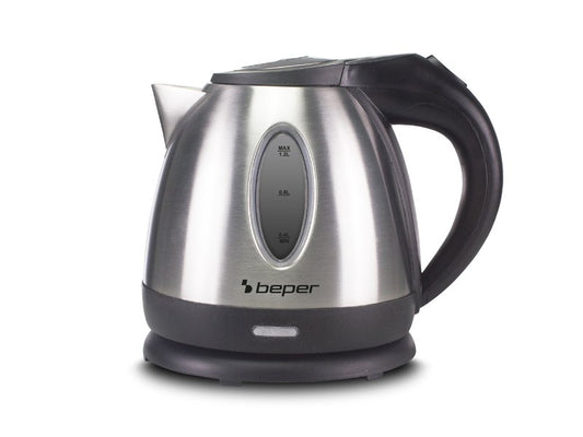 Kettle Beper P101BOL001 - 1.2L Cordless Steel with Water Level Indicator and Filter