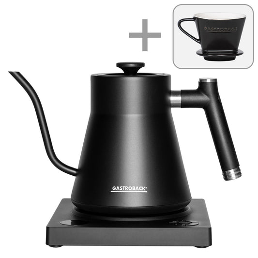 Kettle - 1.2L with Temperature Control and Goose Neck Spout, Gastroback 42329 Design Kettle Pour Over Advanced