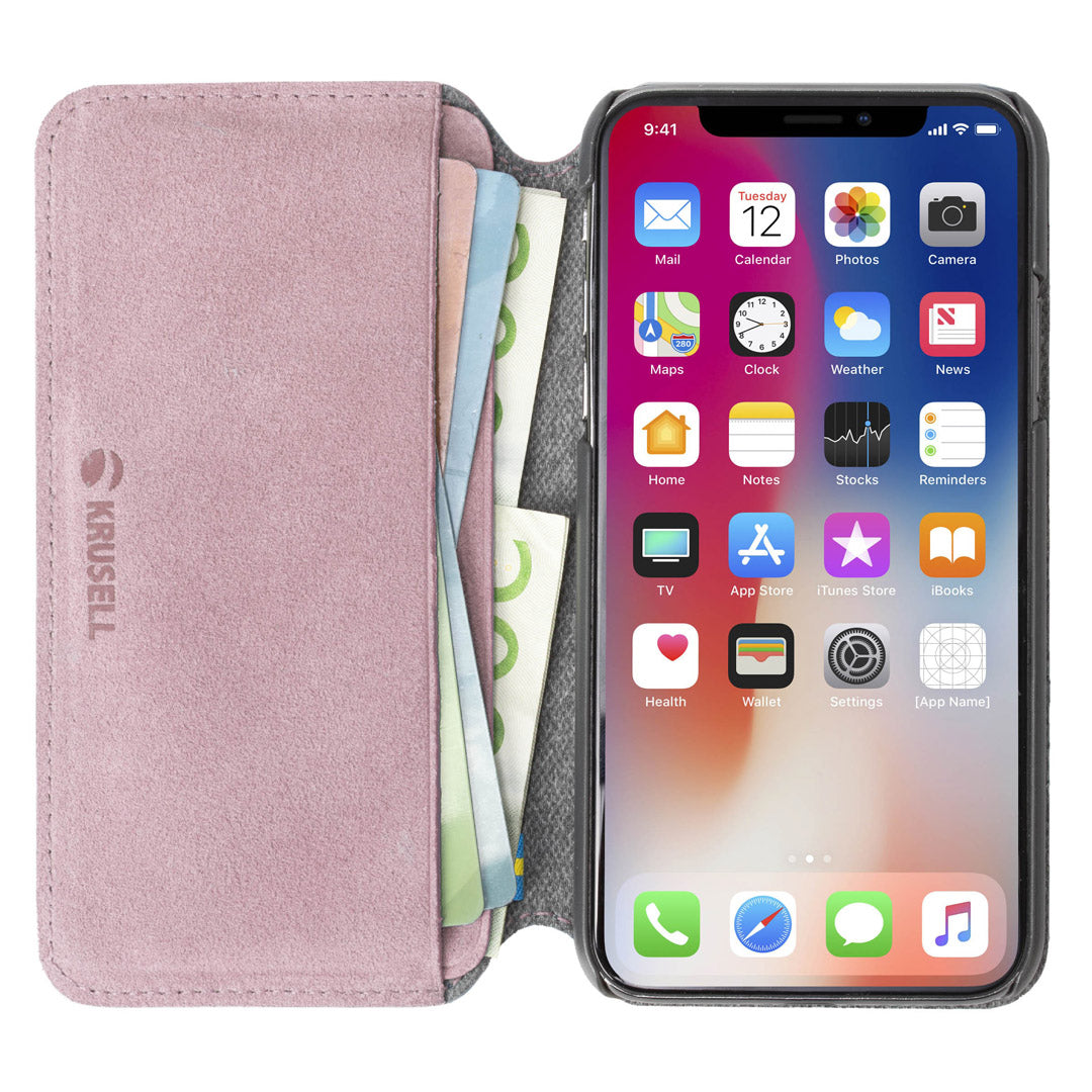 Krusell Broby 4 Card SlimWallet Apple iPhone XS Max розовый 