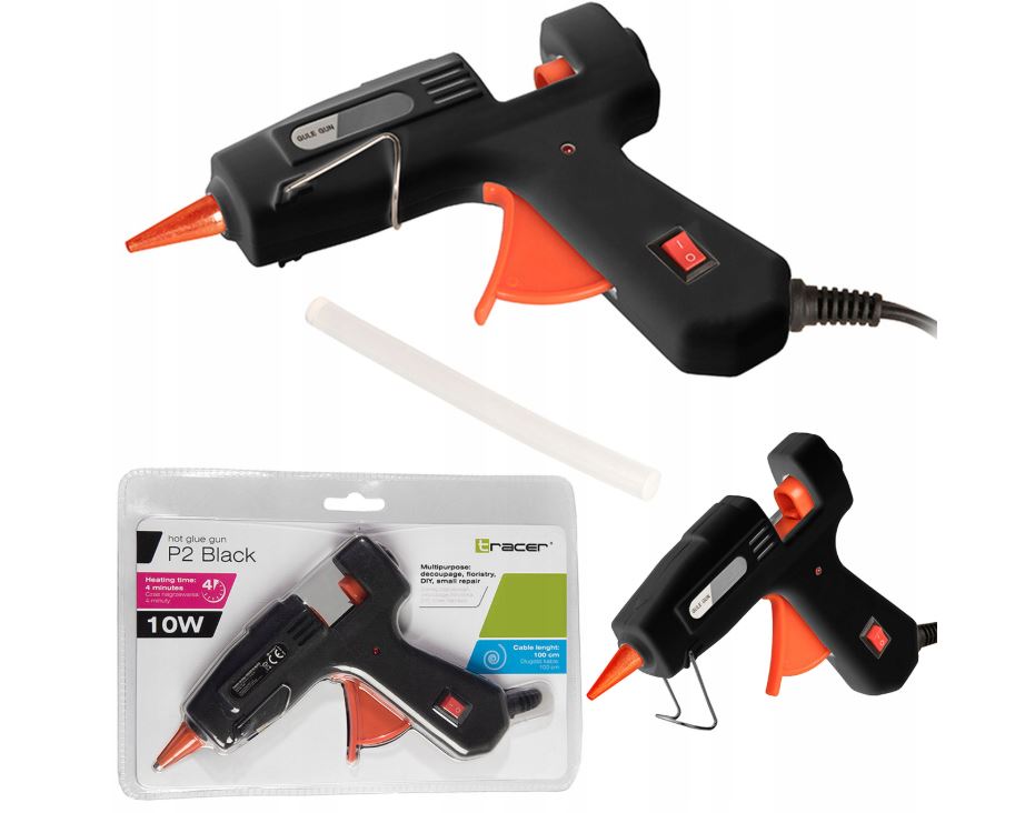 Glue gun with sticks 10W, Tracer 46510 P2 Black