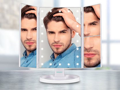 Make-up mirror with LED light and magnification Beper P302VIS050