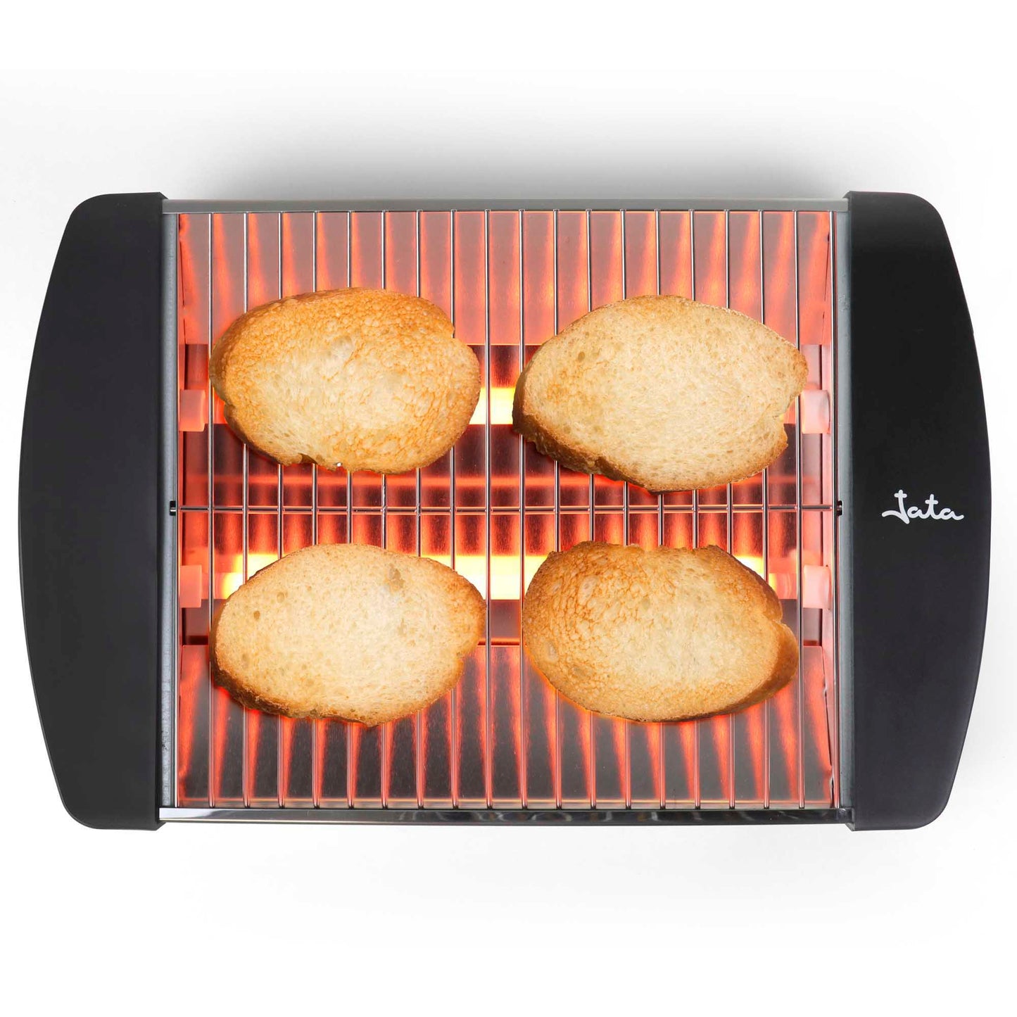 Stainless steel toaster with quartz bars Jata JETT1587 - large baking surface, 400W