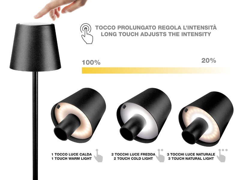 Rechargeable touch-controlled table lamp Beper P201UTP111