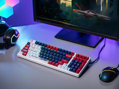 Kompakta mehāniskā tastatūra RGB A4Tech Bloody S98