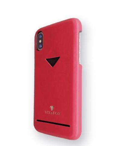 VixFox Card Slot Back Shell for Iphone XSMAX ruby red