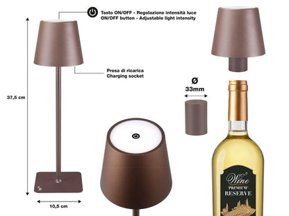 Rechargeable Touch Controlled Table Lamp Beper P201UTP113