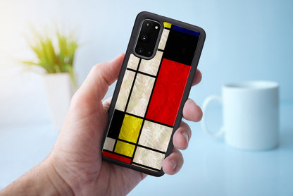 Samsung Galaxy S20 protective cover iKins black mondrian