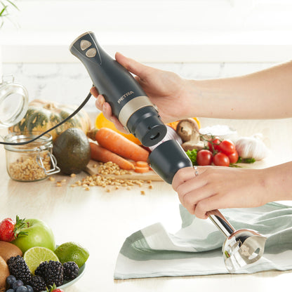 Petra PT5612BGRYVDE Hand blender blue grey/soft gold