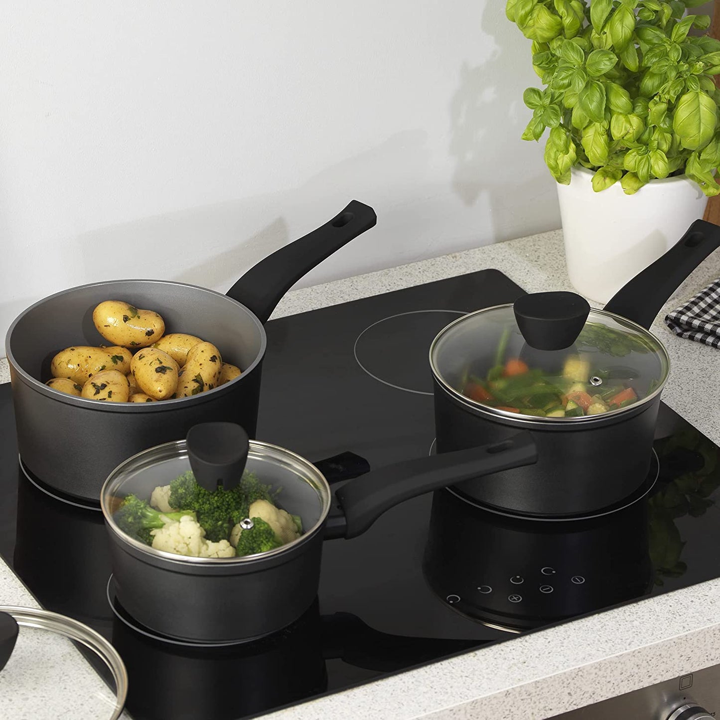 Set of stew pots 3 pcs. with non-stick coating Russell Hobbs RH01706EU