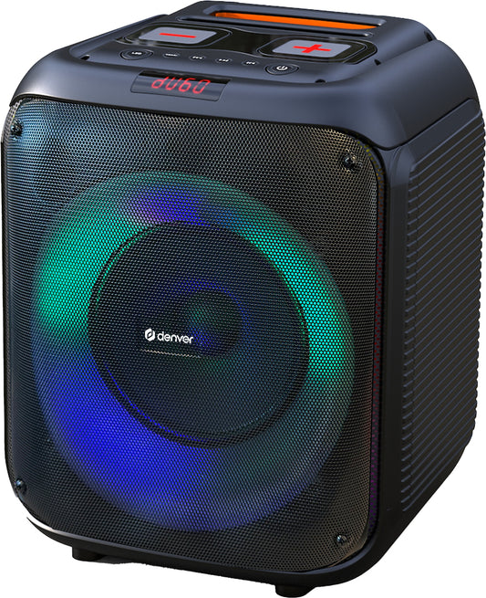 Party speaker with Bluetooth, 400W, USB/microSD, LED lighting - Denver BPS-250