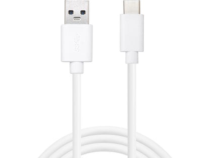 Кабель USB C — USB A, 1 м, белый — Sandberg 336-15