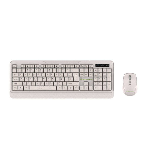 Wireless Keyboard and Mouse with ECO Materials - Tellur Green