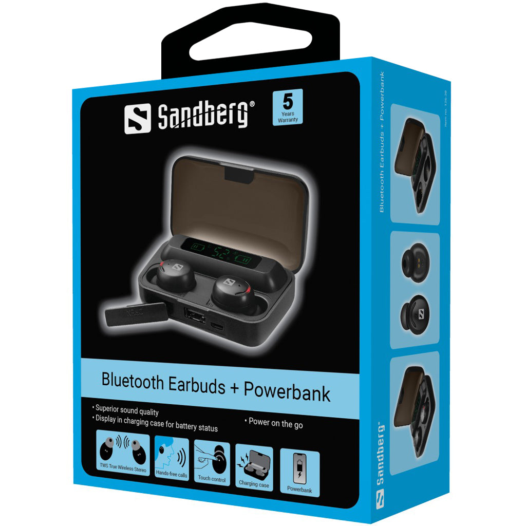 Bluetooth austiņas ar Powerbank Sandberg 126-38
