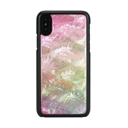 Smartphone cover for iPhone XS/S, black, with floral pattern