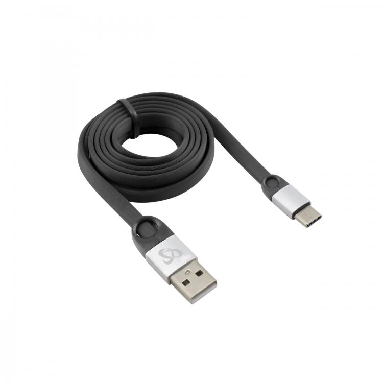 Sbox USB 2.0-Type-C/2.4A черный/серебристый 1,5M