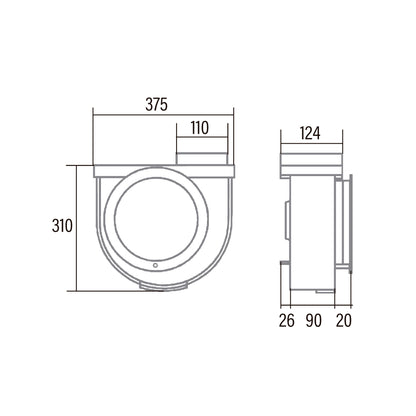 Cata GS 600 hood with high airflow