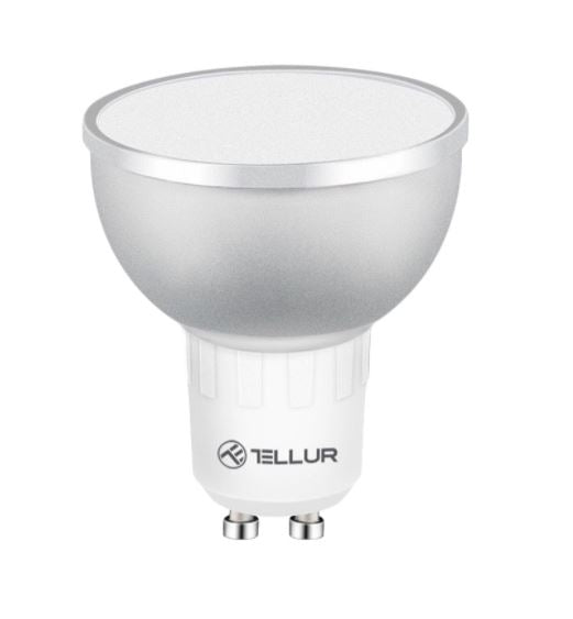 LED Spuldze GU10 5W Dimmējama RGB/Balta/Silta Tellur WiFi