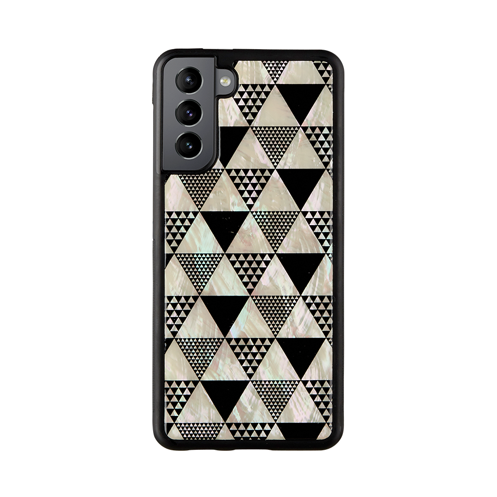 Samsung Galaxy S21+ Case, Pyramid Black iKins