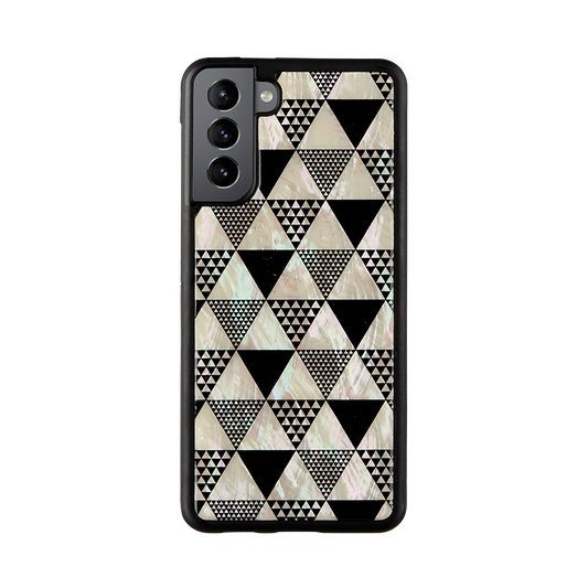 Samsung Galaxy S21+ Case, Pyramid Black iKins