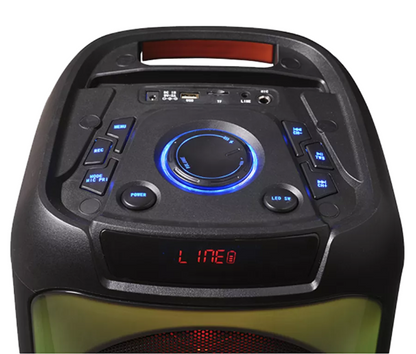 Bluetooth party speaker, 400W, USB/microSD, microphone input, AUX, TWS - Denver BPS-451