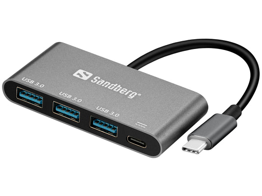 Sandberg 136-03 USB-C — 3xUSB 3.0 Hub + PD