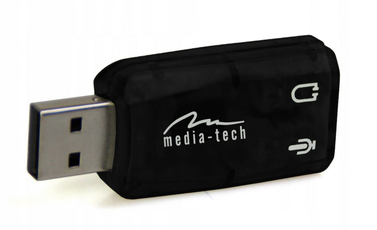 Звуковая карта USB с виртуальным эффектом 5.1 Media-Tech MT5101