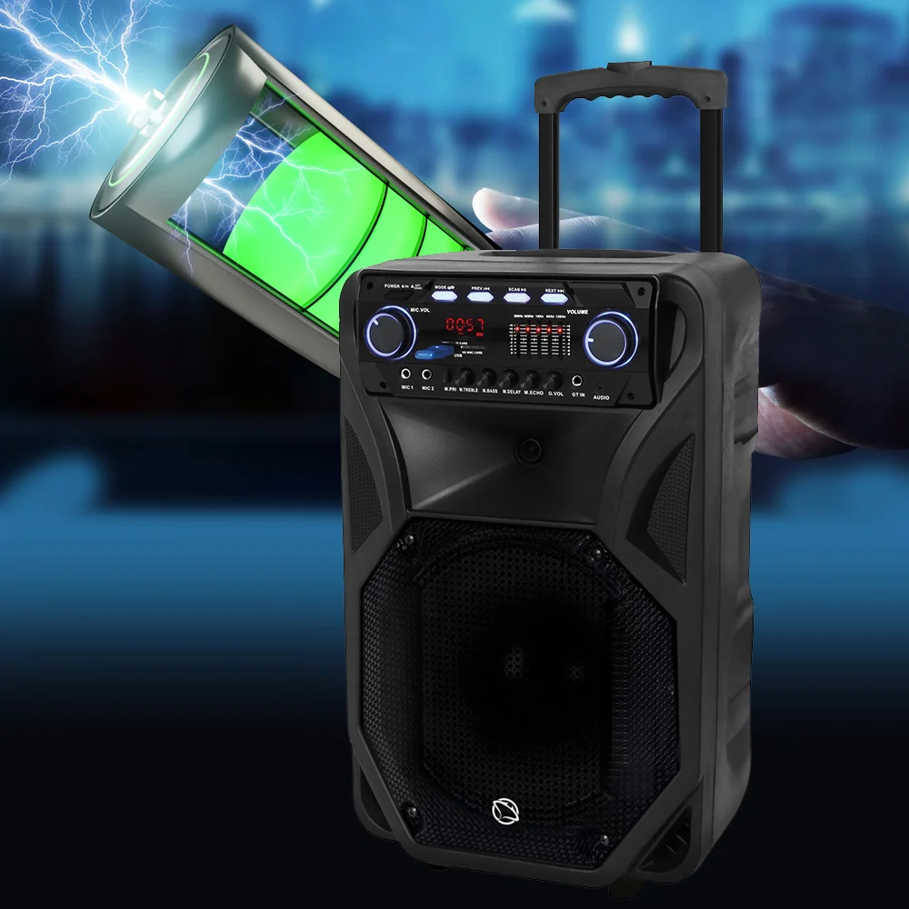 Portable Speaker With Bluetooth, Disco Lights - Manta SPK5021PRO