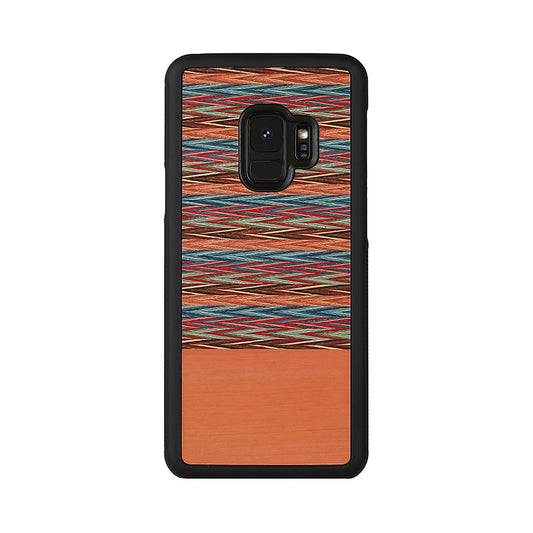 MAN&amp;WOOD SmartPhone case Galaxy S9 browny check black
