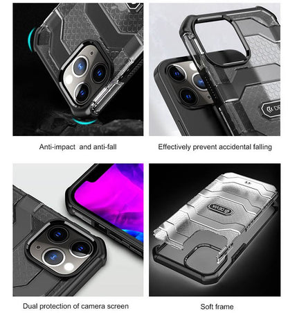 Shockproof cover for iPhone 12/12 Pro, black - Devia Vanguard