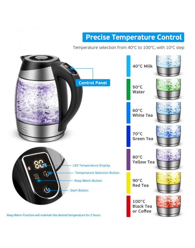 Digital kettle with LED display, ForMe FKG-438