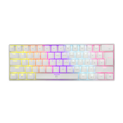 Mechanical Keyboard with Brown Switches, White - White Shark GK-2022