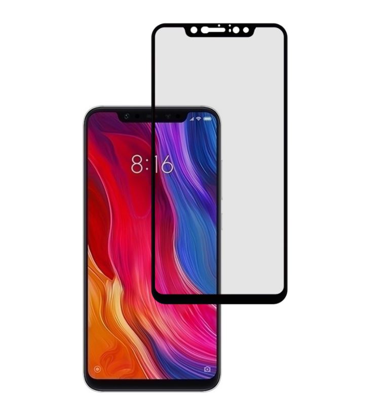 Tempered Glass 2.5D Full Glue Xiaomi Mi 8 PRO Black Tellur