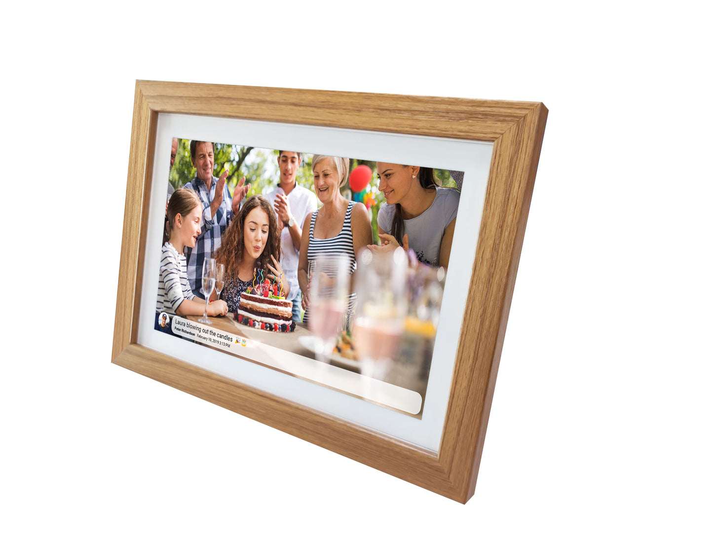 Smart Photo Frame with IPS Touch Screen, Denver PFF-1042LW MK2