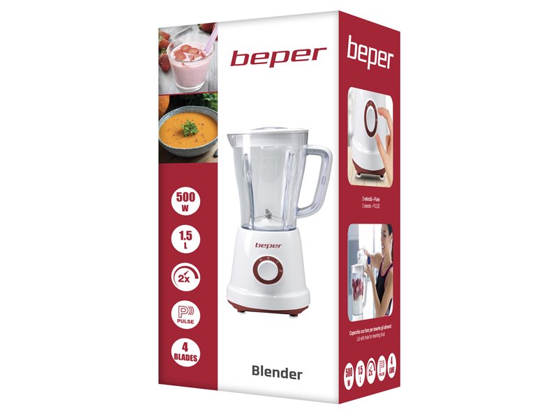 Table blender Beper P102FRU500 1.5L 500W