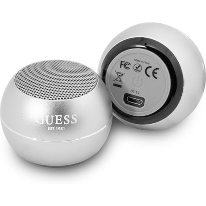 Guess Mini Bluetooth Speaker 3W 4H Silver