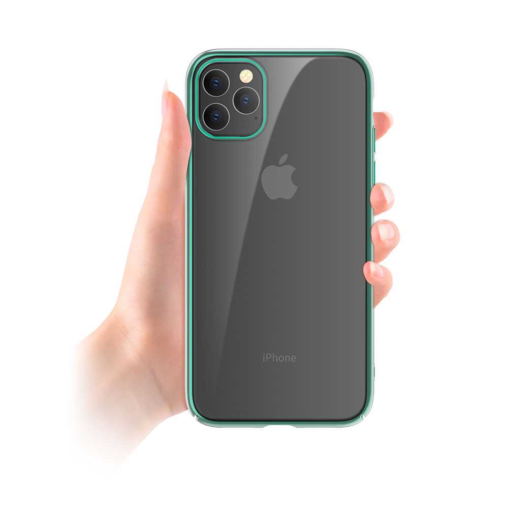 iPhone 11 Pro protective cover Devia Glimmer, green