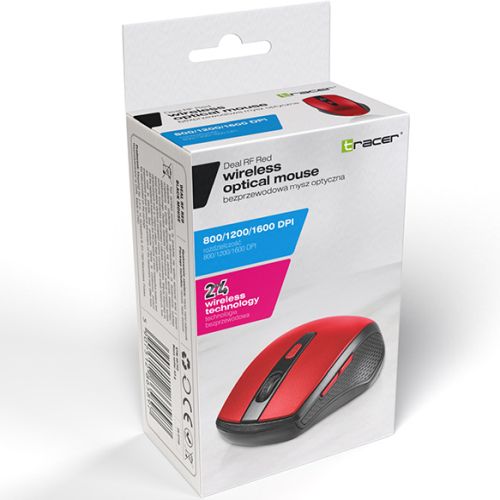 Wireless Mouse Tracer Deal RF NANO USB Red