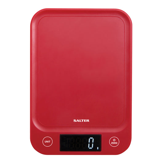Цифровые кухонные весы Salter 1067 RDDRA, грузоподъемность 5 кг, красные