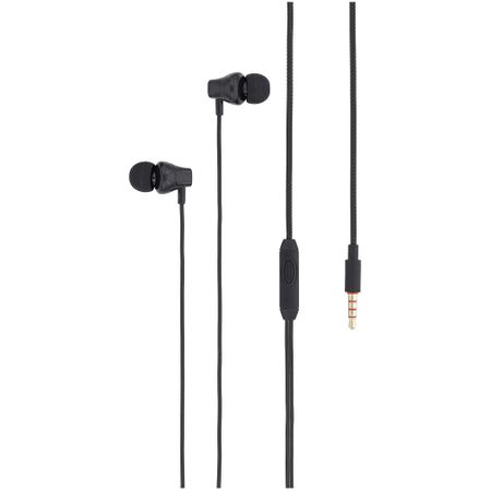 Tellur Basic Lyric In-Ear Headphones with Microphone, Black - Clear Sound and Comfort