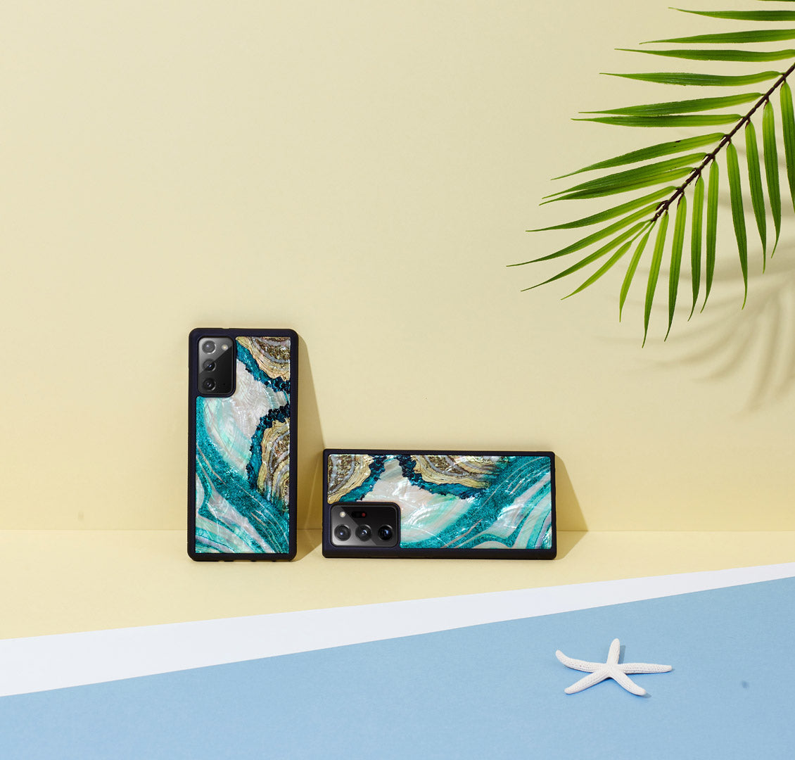 Samsung Galaxy Note20 aizsargvāciņš, aqua agate