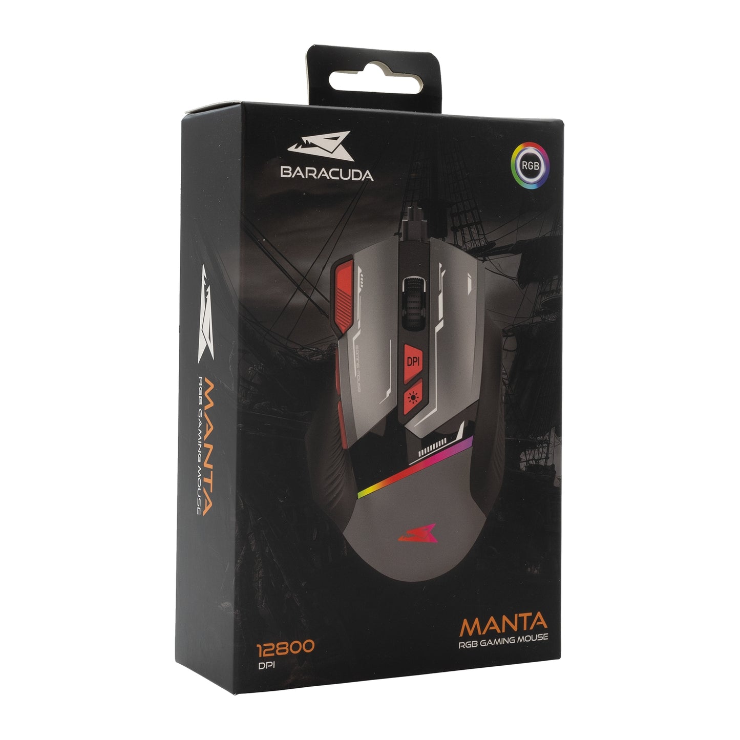 Optical Gaming Mouse with RGB Lighting Baracuda BGM-047 MANTA