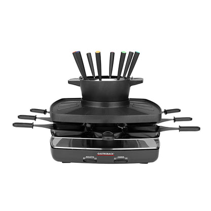 Gastroback 42567 Raclette Fondue Set Family and Friends